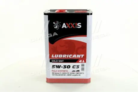 Олія моторна. AXXIS 5W-30 C3 504/507 (Каністра 4л))) Axxis AX-2020