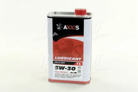 Олія моторна. AXXIS 5W-30 Gold Sint (Каністра 1л))) Axxis AX-2022