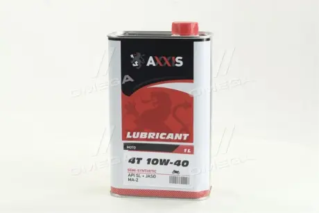 Масло моторное AXXIS MOTO 4T 10W-40 (Канистра 1л) Axxis AX-2054