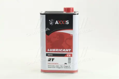 Олива моторна AXXIS MOTO 2T 10W-40 (Каністра 1л) Axxis AX-2055