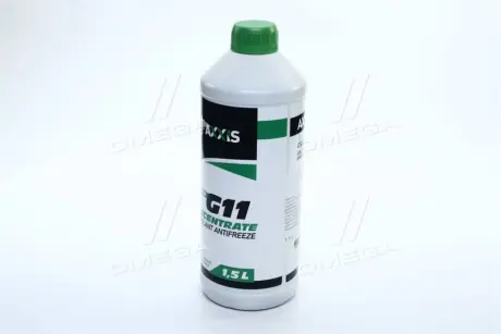 Антифриз <AXXIS> GREEN концентрат G11 (-80C) зелений (Каністра 1,5л) Axxis AX-2090