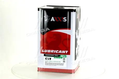Антифриз <AXXIS> GREEN концентрат G11 (-80C) зелений (Каністра 20л/22,4кг))) Axxis AX-2092