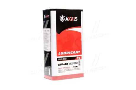 Олія моторна AXXIS 5W-40 A3/B4 Gold Sint (Каністра 5л))) Axxis AX-2175