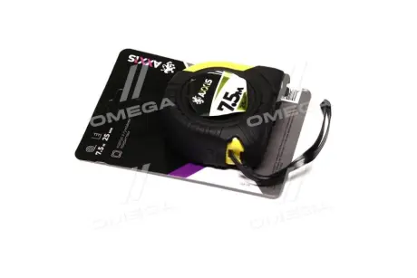 Рулетка прогумована 7,5м*25мм <AXXIS> Axxis Ax-897