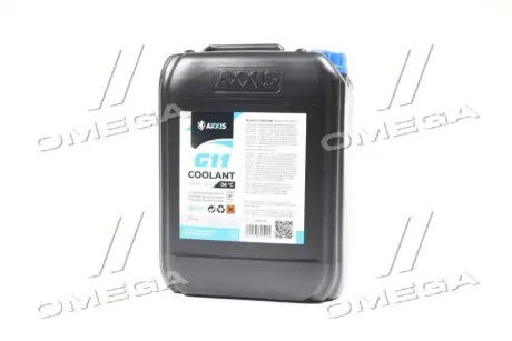 Антифриз BLUE G11 Сoolant Ready-Mix -36°C <AXXIS> (синій) (Каністра 10кг))) Axxis AX-P999-G11B RDM10