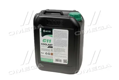 Антифриз GREEN G11 Сoolant Ready-Mix -36°C <AXXIS> (зеленый) (Канистра 5кг)) Axxis AX-P999-G11Gr RDM5
