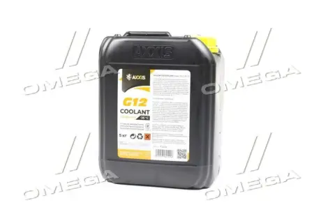 Антифриз YELLOW G12 Сoolant Ready-Mix -36°C <AXXIS> (жовтий) (Каністра 5кг))) Axxis AX-P999-G11Ye RDM5