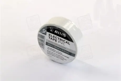 Изолента белая 19mm*10м <AXXIS> Axxis ET-912 W