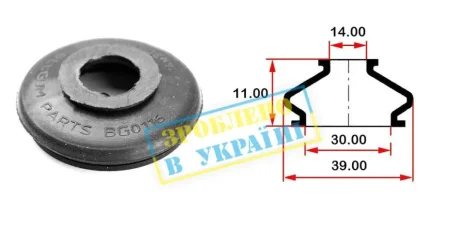 Пильник опори кульової рульового наконечника (універсальний) (30х14x11/39) BELGUM PARTS BG0116