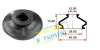 Пильник тяги рульової поперечної BMW 5(E39)/7(E38) (28х12x15) BELGUM PARTS BG0124 (фото 1)