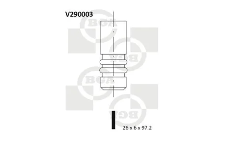 Клапан двигателя BGA V290003
