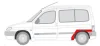 Ремонтна частина крила задн Лів CITROEN BERLINGO I PEUGEOT PARTNER 2D 07.96-10.08 6504-03-0550591K BLIC 6504030550591P (фото 2)