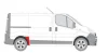 Ремонтна частина крила задн прав (перед колесом, коротка модель) NISSAN PRIMASTAR X83 OPEL VIVARO A RENAULT TRAFIC II 03.01-01.16 6504-03-6061586P BLIC 6504036061586P (фото 2)