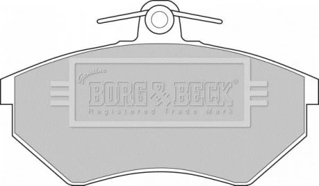 - Гальмівні колодки до дисків BORG & BECK BBP1427