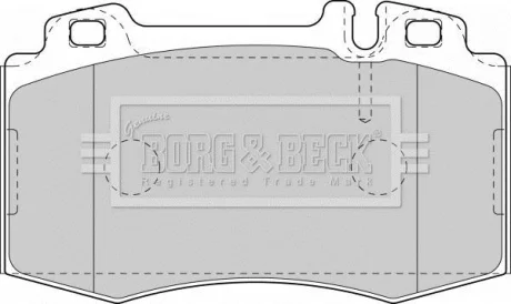 - Гальмівні колодки до дисків BORG & BECK BBP1756