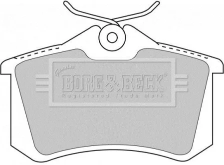 - Гальмівні колодки до дисків BORG & BECK BBP1778