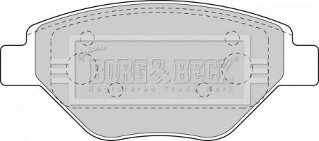 - Гальмівні колодки до дисків BORG & BECK BBP1851