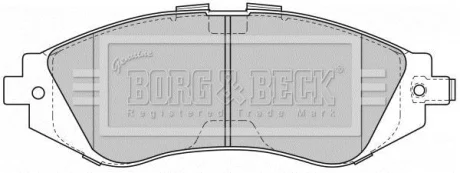 - Гальмівні колодки до дисків BORG & BECK BBP1881