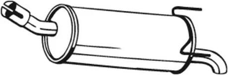 Глушник задня частина Opel Zafira 05-12 BOSAL 185645