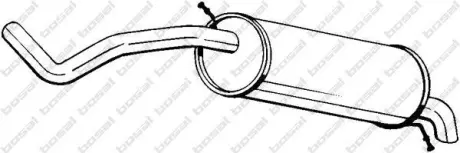Глушник задня частина SKODA FABIA 00-03 (278-039) BOSAL 278039