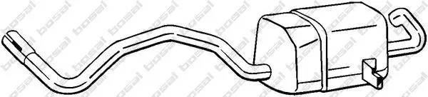 Глушник задня частина RENAULT MEGANE II (02-10), RENAULT Scenic (03-08) (280-815) BOSAL 280815 (фото 1)