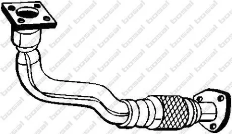 Труба вихлопна VW VENTO 91-95 (753-177) BOSAL 753177