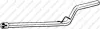 Глушник, алюм. сталь, середн. частина VOLKSWAGEN CADDY III 1.9 TDi (02/04-) (800-001) BOSAL 800001 (фото 1)