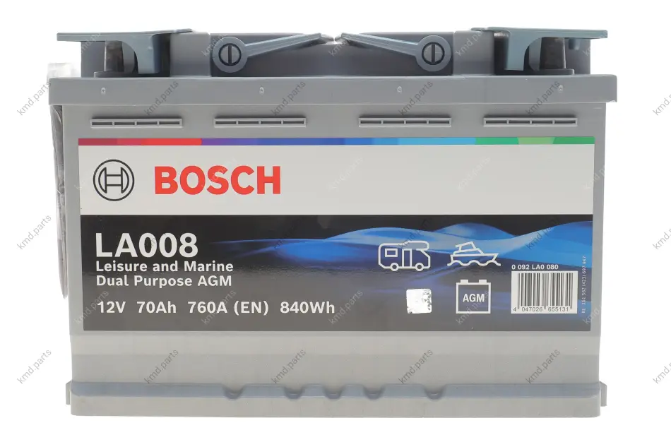 Акумулятор Bosch 12В/70/760/20,09кг BOSCH 0 092 LA0 080 (фото 1)