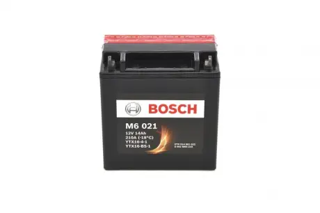 Мотоциклетна акумуляторна батарея AGM 12V 14 А*ч 210А - кратн. 2 шт ="" АКБ BOSCH 0092M60210