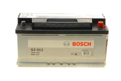 Акумулятор автомобільний S3 88Ah 740A R+ BOSCH 0 092 S30 120