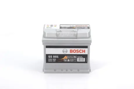 Автомобільний акумулятор S5 Silver Plus 52Ah 520A R+ BOSCH 0 092 S50 010