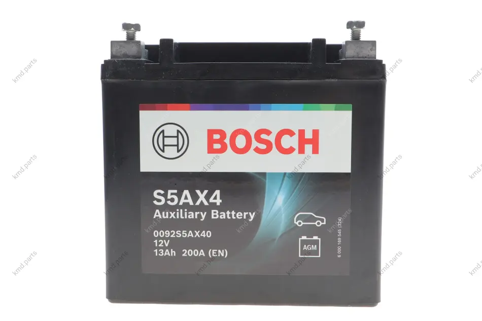 Акумулятор допомжній AGM AUX 12V 13 А*ч 200А ="" Bosch АКБ BOSCH 0092S5AX40 (фото 1)