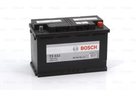 Акумулятор 100Ah-12v (T3032) (315x175x210),R,EN720 BOSCH 0092T30320