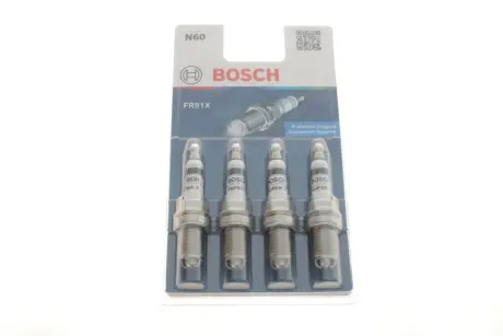 Свічка запалювання (к-кт 4шт) Opel Astra F/G/Combo 1.4-2.0 i 91- (Super 4) BOSCH 0 242 222 804