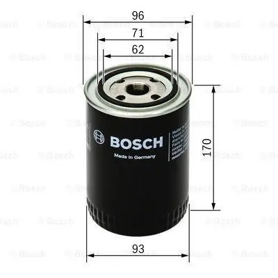 Фільтр оливи P3010 BOSCH 0 451 203 010 (фото 1)