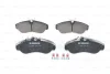 Комплект гальмівних колодок передн, CITROEN JUMPER I FIAT DUCATO PEUGEOT BOXER 1.9D-2.8D 02.94-09.09 0 986 424 031 BOSCH 0986424031 (фото 2)