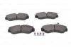 Комплект гальмівних колодок передн, CITROEN JUMPER I FIAT DUCATO PEUGEOT BOXER 1.9D-2.8D 02.94-09.09 0 986 424 031 BOSCH 0986424031 (фото 6)