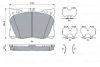 Тормозные колодки (передние) MB C-class (W205)/E-class (W213/C238)/GLC-class (X253)/CLS (C257) 15- BOSCH 0 986 424 335 (фото 1)