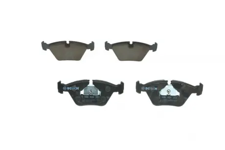 Колодки гальмівні (передні) Audi 100/200 83-91/Peugeot 605 89-99 BOSCH 0 986 424 351