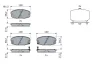 Комплект гальмівних колодок передн, HYUNDAI CRETA, KONA 1.0-2.0 01.16- 0 986 424 393 BOSCH 0986424393 (фото 5)
