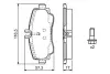 Колодки гальмівні дискові MB A140,A160CDI -04 ="" BOSCH 0986424470 (фото 2)