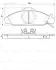 Колодки гальмівні дискові DAEWOO Korando/Musso 2.3,2.9,3.2 -05 =&quot;&quot; BOSCH 0986424551 (фото 1)