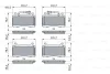 Комплект гальмівних колодок передн, ALFA ROMEO GIULIA, STELVIO 2.0/2.2D/2.9 10.15- 0 986 424 851 BOSCH 0986424851 (фото 1)