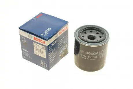 Фільтр масляний Honda Accord 1.6-2.0i 83-98 BOSCH 0 986 452 036