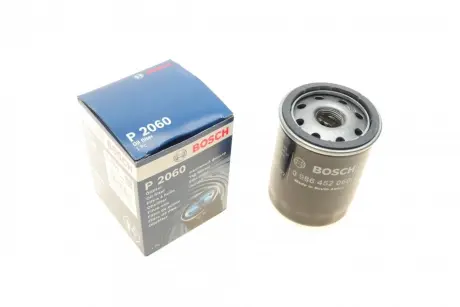 Фільтр масляний Nissan Micra 1.0-1.4i 92-10/ Primera 2.0i 90-96 BOSCH 0 986 452 060