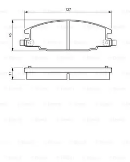 Колодки гальмівні дискові OPEL Campo Pick-Up Frontera -02 ="" BOSCH 0986460960