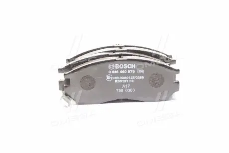 Колодки гальмівні дискові MITSUBISHI Space Lancer Galant Santamo -03 ="" BOSCH 0986460979