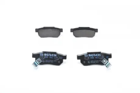 Колодки гальмівні (задні) Honda Civic V/VI 91-01/CRX II/Prelude III 87-92/Rover 93-05 BOSCH 0 986 461 131