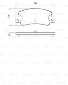 A_Колодки гальмівні дискові ALFA ROMEO 164/FIAT Croma90 -98 ="" BOSCH 0986461770