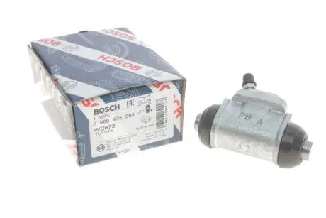 Циліндр гальмівний (задній) Toyota Avensis 97-03 (R) (d=20.64mm) BOSCH 0 986 475 884